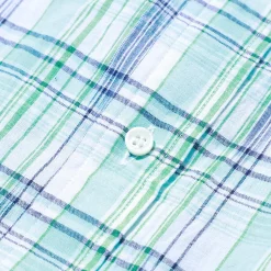 Post Overalls Shirts<BD2 IKAT Madras Shirt Peppermint