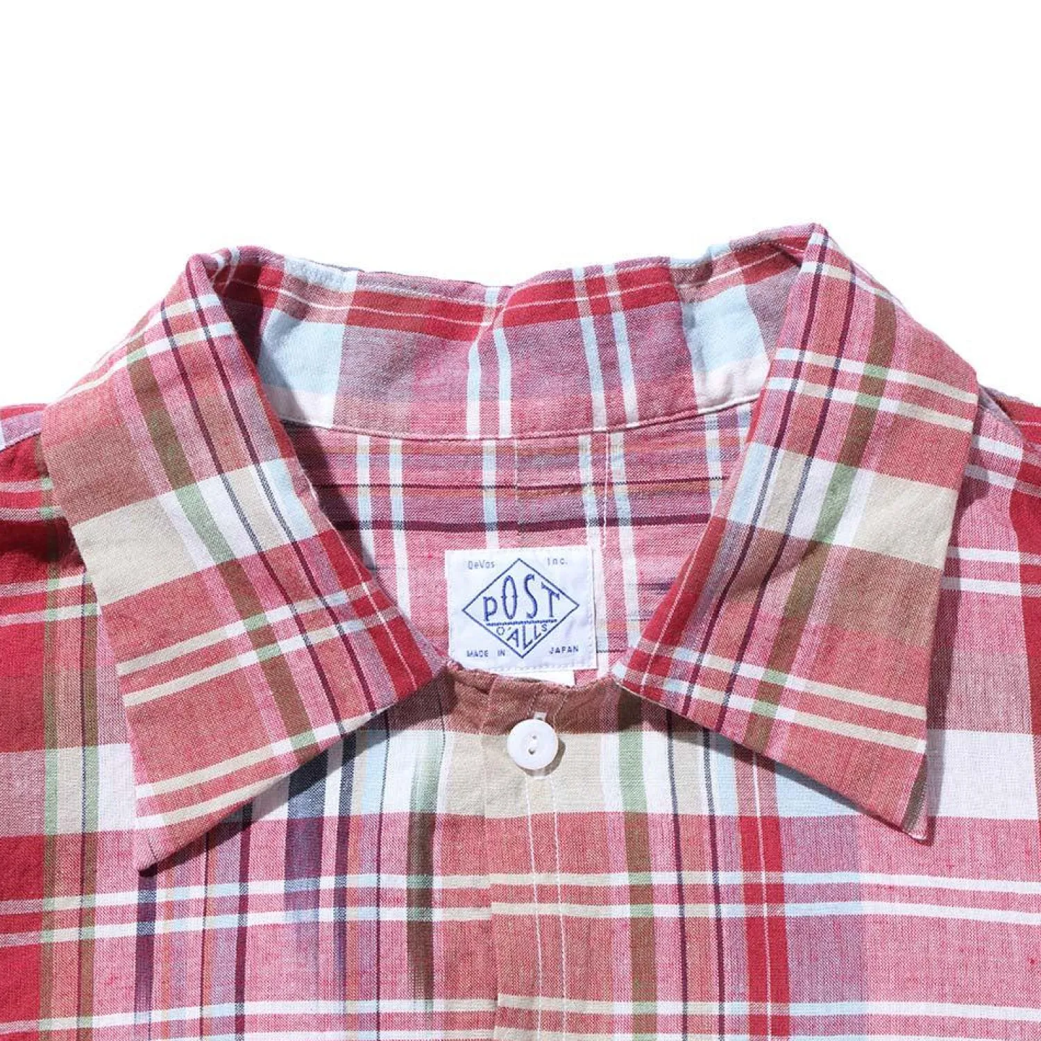 Post Overalls Shirts<Neutra 3 Madras Shirt Red