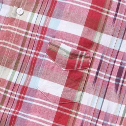 Post Overalls Shirts<Neutra 3 Madras Shirt Red