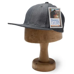 Poten Baseball Cap Poten<Poten Cotton/Linen Chambray Baseball Cap Black