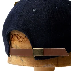 Poten Baseball Cap Poten<Poten Harris Tweed Baseball Hat Navy