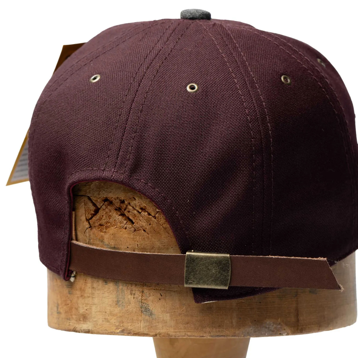 Poten Baseball Cap Poten<Poten Vintage Hopsack Baseball Cap Burgundy