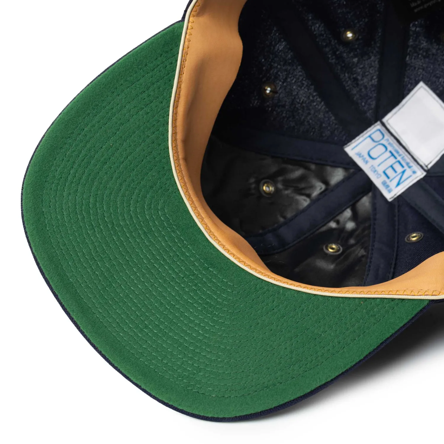 Poten Baseball Cap Poten<Poten Vintage Hopsack Baseball Cap Navy