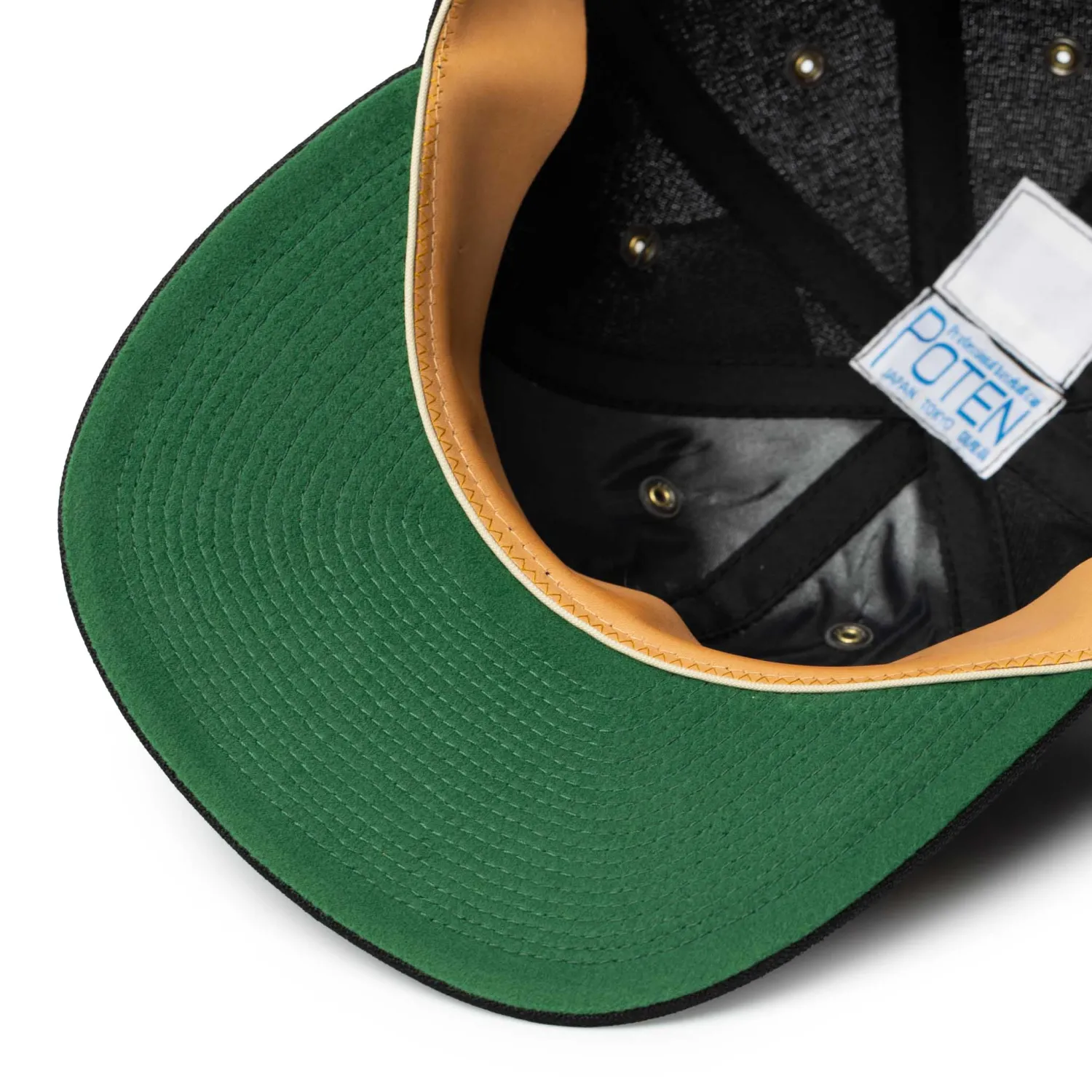 Poten Baseball Cap Poten<Poten Vintage Hopsack Baseball Cap Black