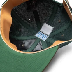 Poten Baseball Cap Poten<Poten Vintage Hopsack Baseball Cap Green