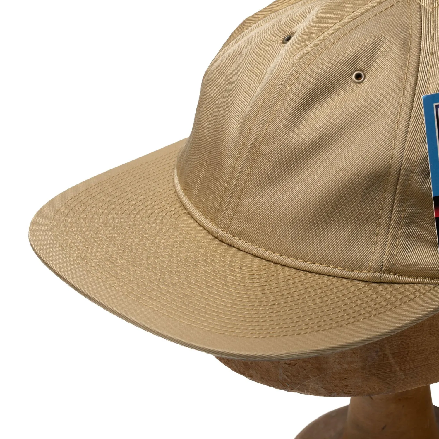 Poten Baseball Cap Poten<Poten Vintage Nylon Baseball Cap Beige