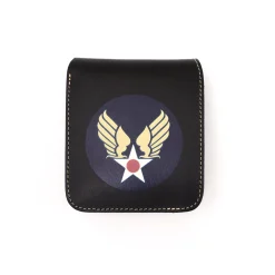 Clutch Cafe Red Moon<Red Moon Short Wallet U.S. Air Force Black