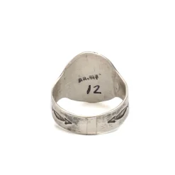 Red Rabbit Red Rabbit<Trading Co Fred Harvey Style Cigar Band Thunderbird Ring w/ Turquoise