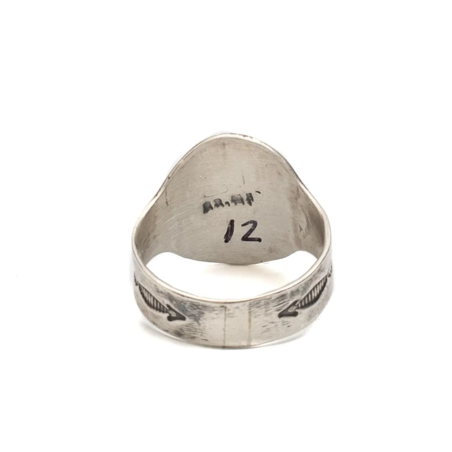 Red Rabbit Red Rabbit<Trading Co Fred Harvey Style Cigar Band Thunderbird Ring w/ Turquoise