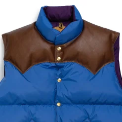 Rocky Mountain Featherbed Vests<For Clutch Cafe Down Vest Blue