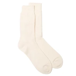 Rototo Rototo<Cotton Waffle Crew Socks Raw White