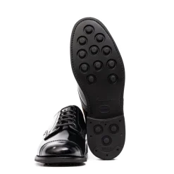 Sanders Sanders<Japan Picusa Gibson Toe Cap Shoe Black 1128B