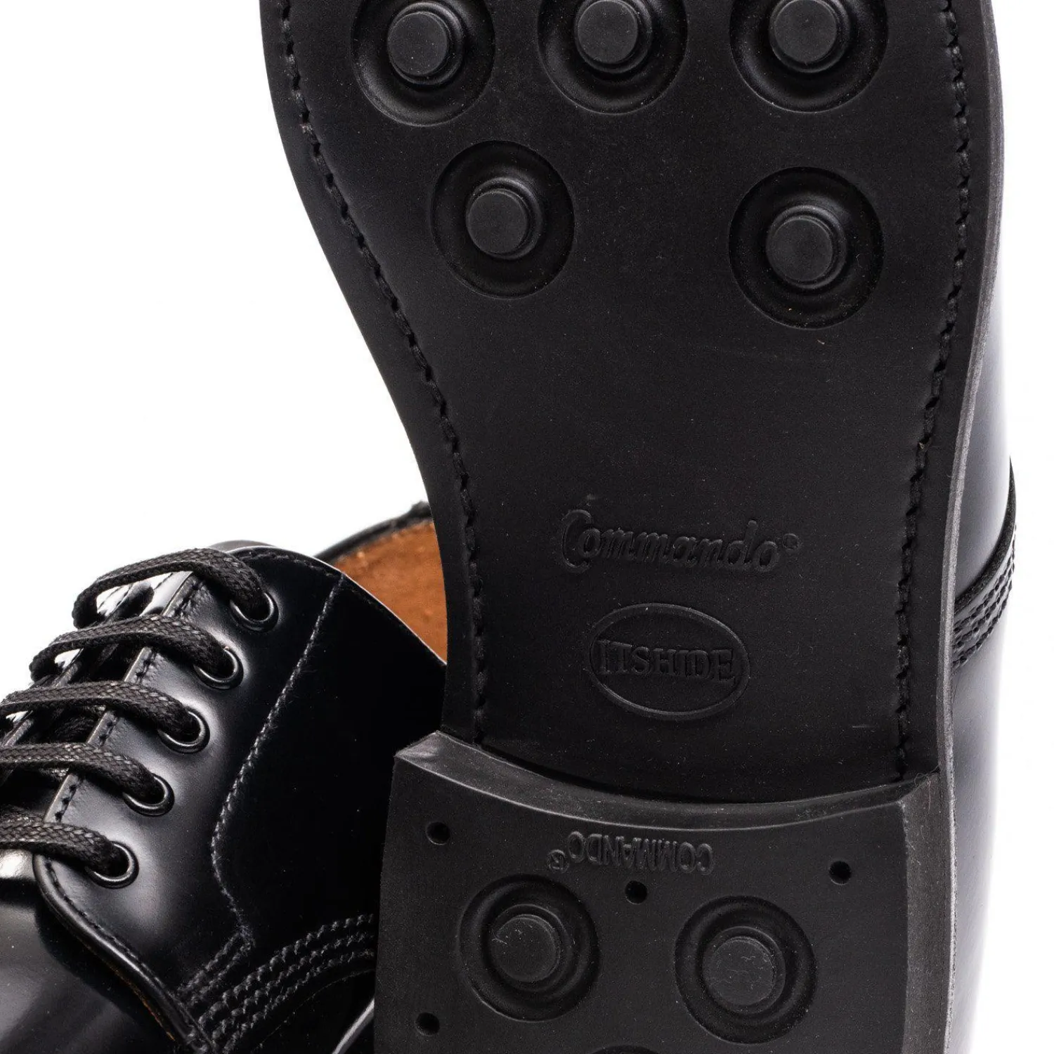 Sanders Sanders<Japan Picusa Gibson Toe Cap Shoe Black 1128B