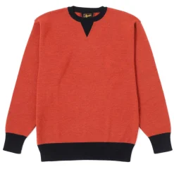 Stevenson Overall Knitwear<V-Gusset Wool Knitted Sweatshirt Orange