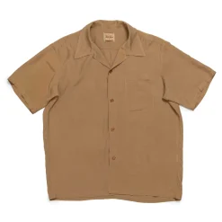 Style Eyes Shirts<by Toyo Enterprise Plain Bowling S/S Shirt Brown