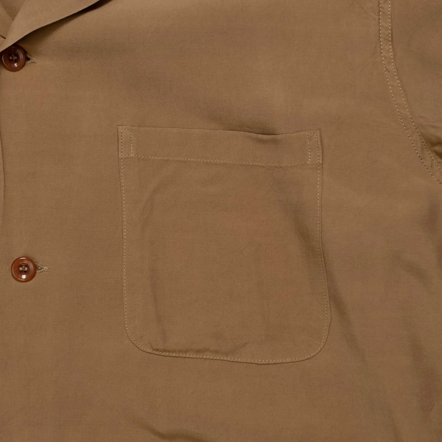 Style Eyes Shirts<by Toyo Enterprise Plain Bowling S/S Shirt Brown