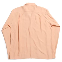 Style Eyes Shirts<by Toyo Enterprise Plain Rayon Bowling Shirt Pink