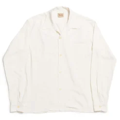 Style Eyes Shirts<by Toyo Enterprise Plain Rayon Bowling Shirt Off White