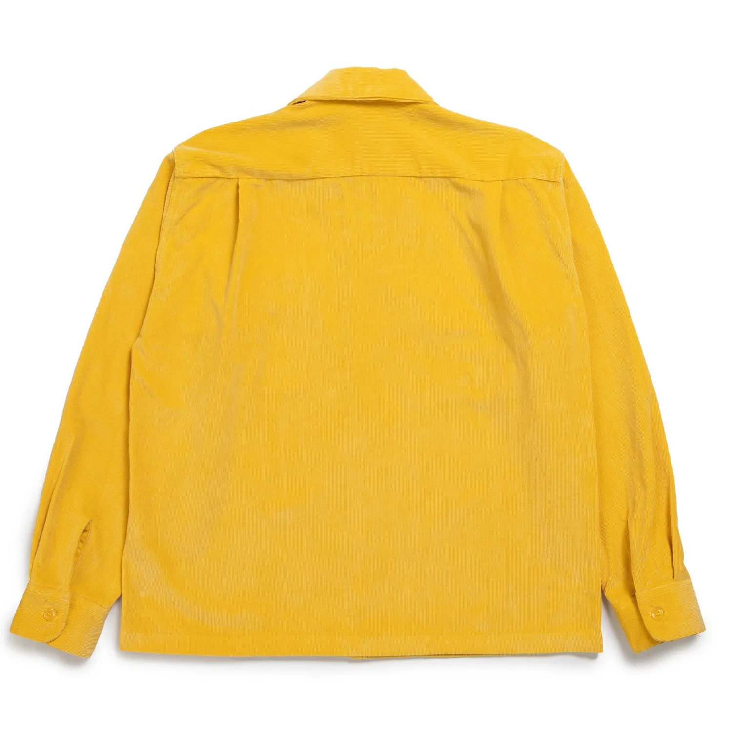 Style Eyes Shirts<Solid Model Corduroy Sports Shirt Yellow