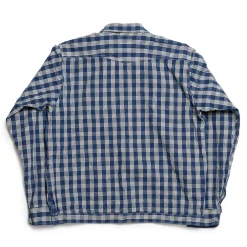Sun Surf Shirts<by Union Supply Palaka Check Shirt Navy (One Wash)