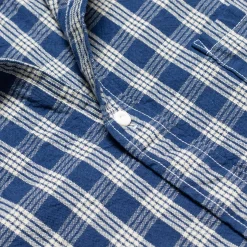Sun Surf Shirts<by Union Supply Palaka Check Shirt Navy (One Wash)