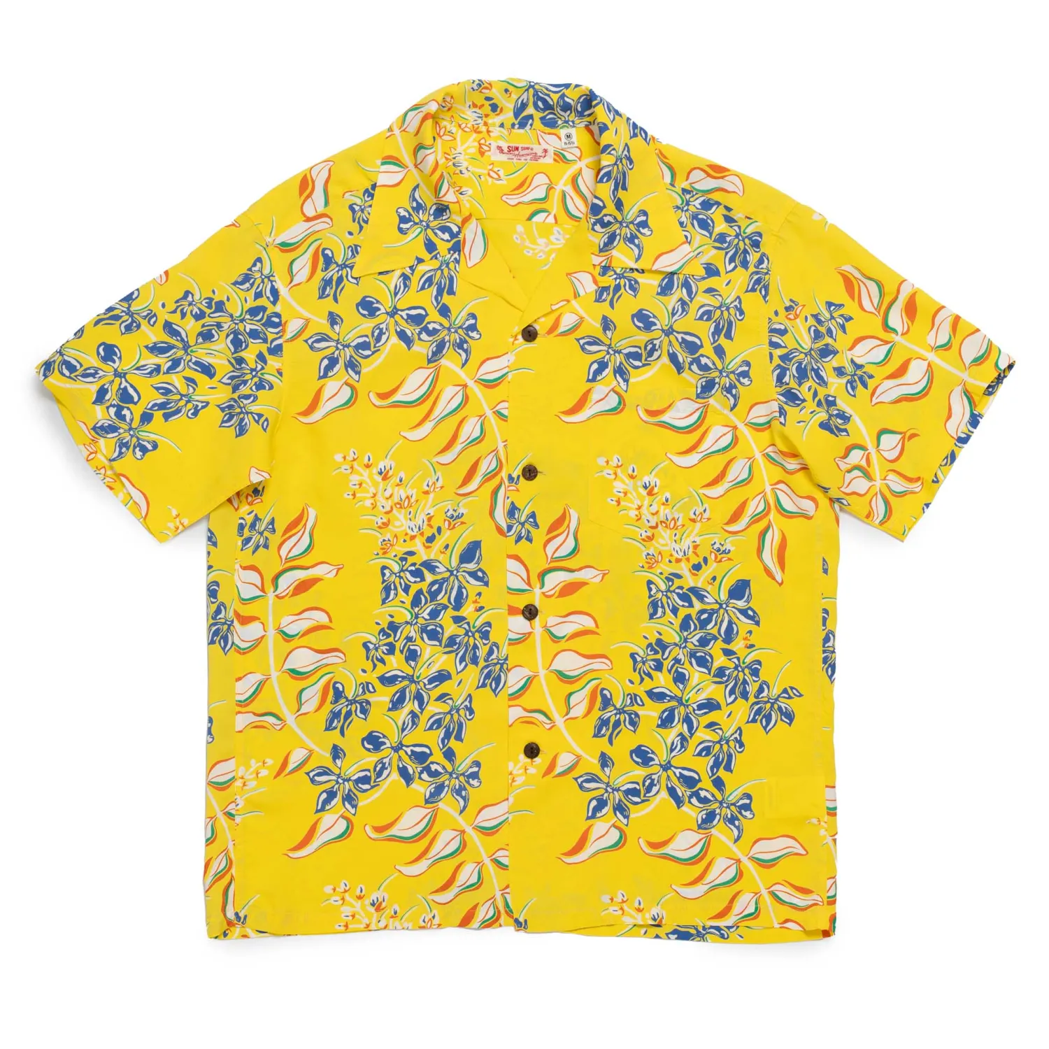 Sun Surf Shirts|Hawaiian Shirt<Ginger Lily Hawaiian Shirt Yellow