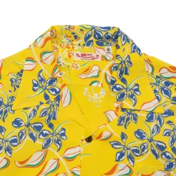 Sun Surf Shirts|Hawaiian Shirt<Ginger Lily Hawaiian Shirt Yellow