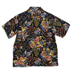 Sun Surf Shirts|Hawaiian Shirt<Guardian Spirit Hawaiian Shirt Black