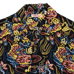 Sun Surf Shirts|Hawaiian Shirt<Guardian Spirit Hawaiian Shirt Black