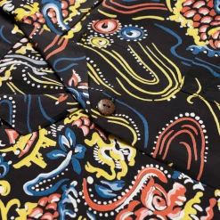 Sun Surf Shirts|Hawaiian Shirt<Guardian Spirit Hawaiian Shirt Black
