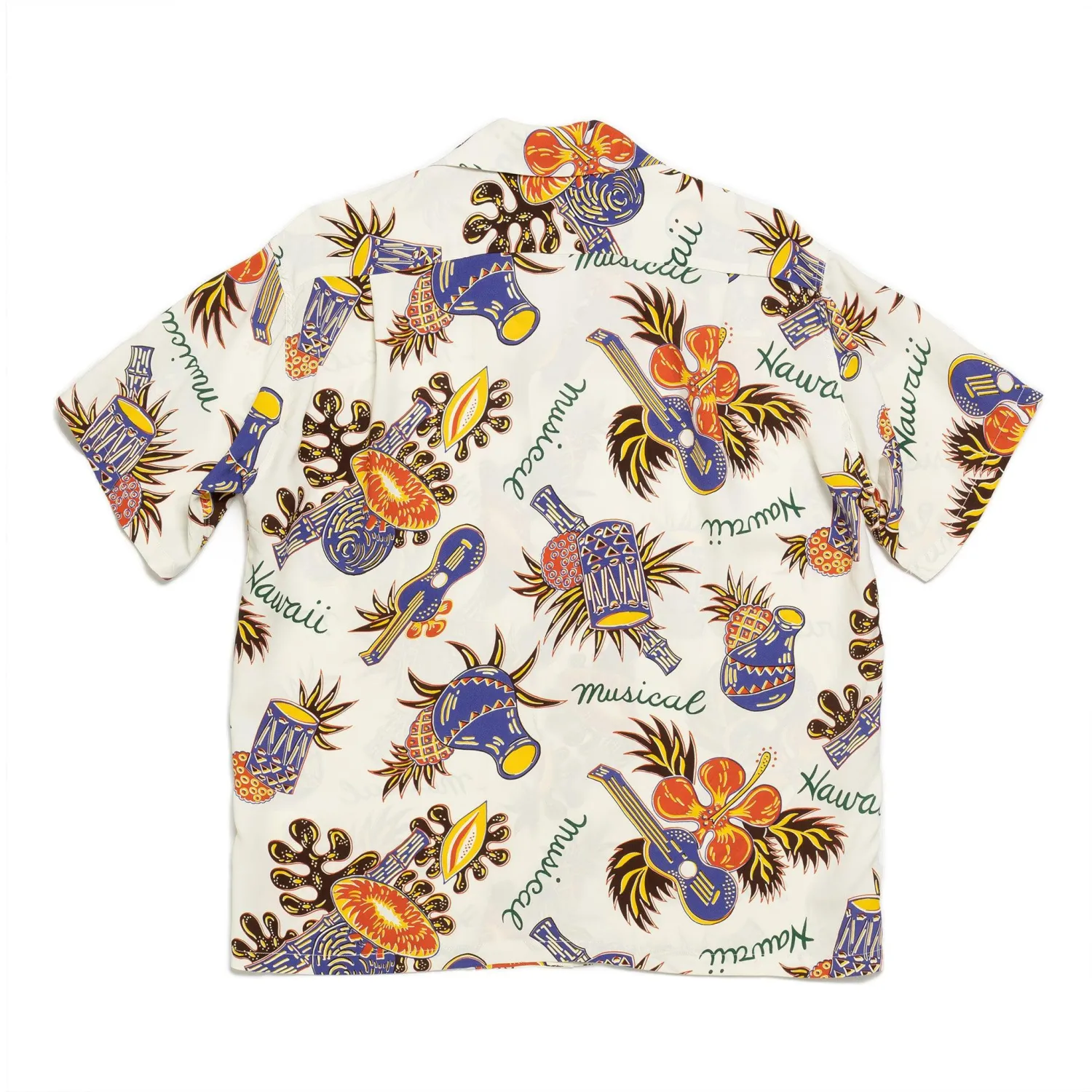 Sun Surf Shirts|Hawaiian Shirt<Hawaii Musical Hawaiian Shirt White