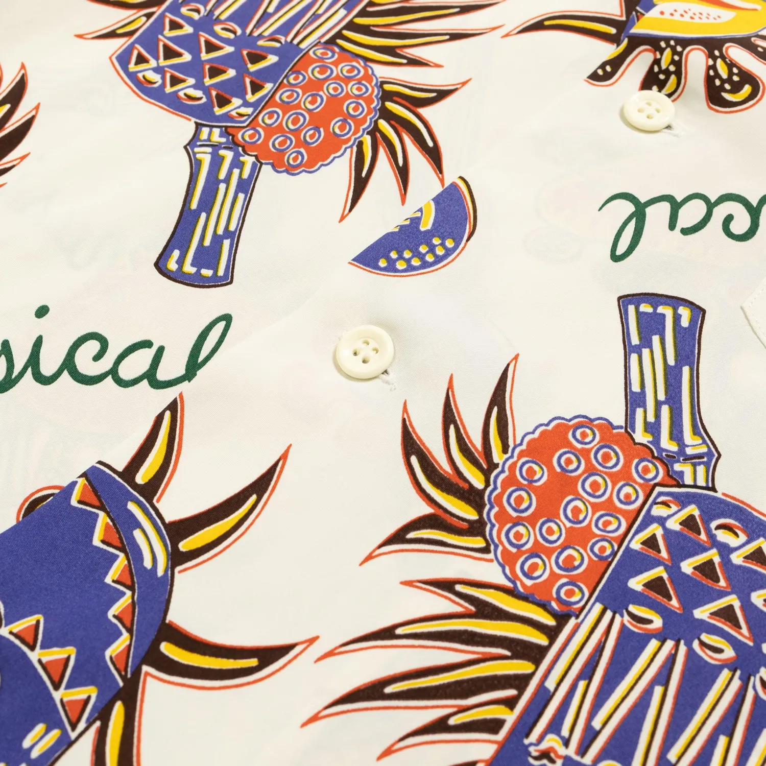 Sun Surf Shirts|Hawaiian Shirt<Hawaii Musical Hawaiian Shirt White