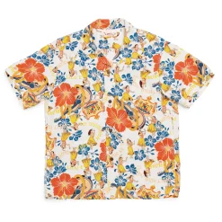 Sun Surf Shirts|Hawaiian Shirt<Lovely Hula Hands Hawaiian Shirt Off White
