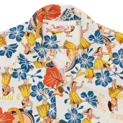 Sun Surf Shirts|Hawaiian Shirt<Lovely Hula Hands Hawaiian Shirt Off White
