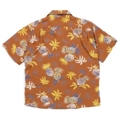 Sun Surf Shirts|Hawaiian Shirt<Palms & Pineapples Hawaiian Shirt Brown