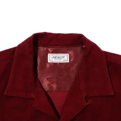 The Real McCoy's Shirts<Corduroy Open Collar Shirt Burgundy