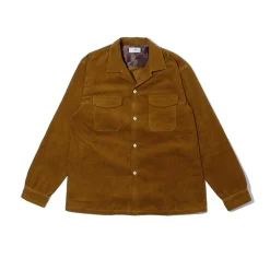 The Real McCoy's Shirts<Corduroy Open Collar Shirt Mustard