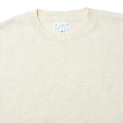 The Real McCoy's Knitwear<Cotton Crewneck Sweater Ecru