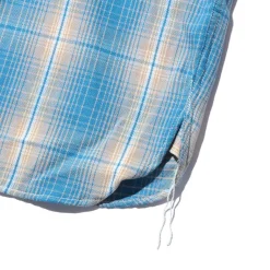 The Real McCoy's Shirts<8HU Ombre Check Summer Flannel Shirt Turquoise