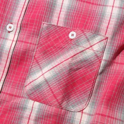 The Real McCoy's Shirts<8HU Ombre Check Summer Flannel Shirt Pink