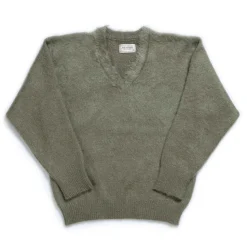 The Real McCoy's Knitwear<Joe McCoy V-Neck Mohair Sweater Mint
