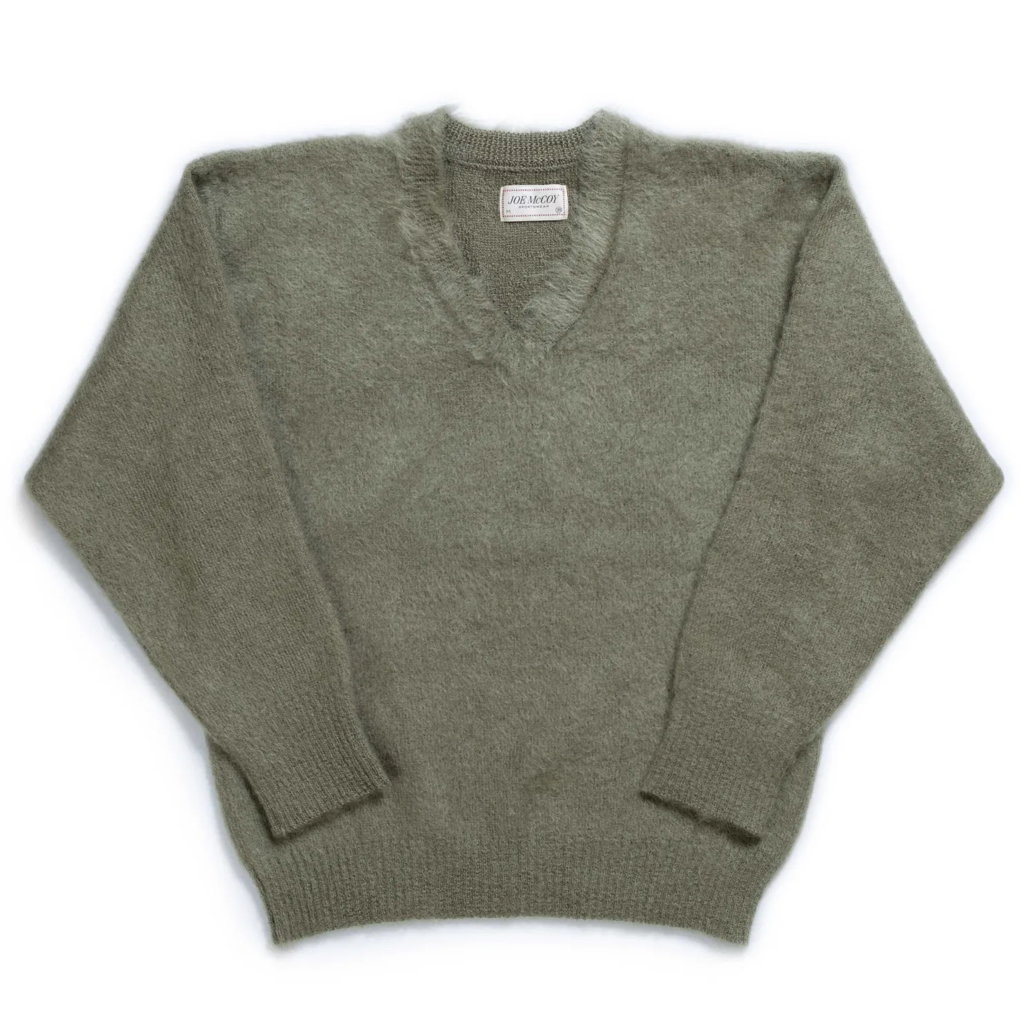 The Real McCoy's Knitwear<Joe McCoy V-Neck Mohair Sweater Mint