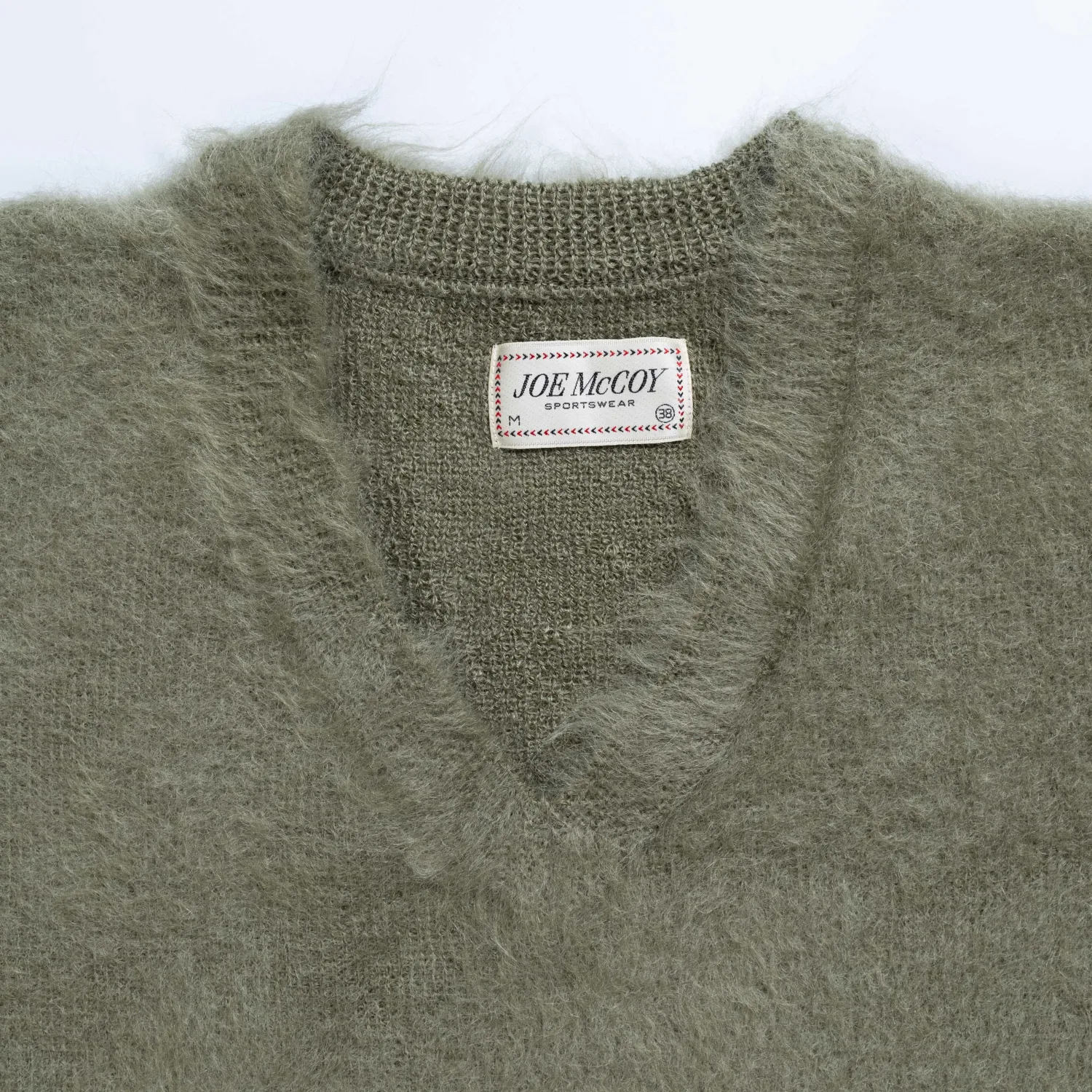 The Real McCoy's Knitwear<Joe McCoy V-Neck Mohair Sweater Mint