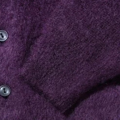 The Real McCoy's Knitwear<Joe McCoy Mohair Cardigan Purple