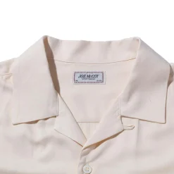 The Real McCoy's Shirts<Open Collar Rayon Shirt Ecru