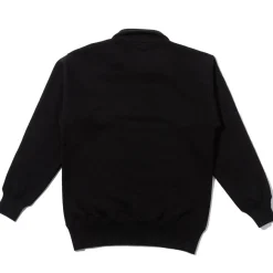 The Real McCoy's Sweatshirts & Hoodies<10.oz Loopwheel 1/4 Zip Sweatshirt Black