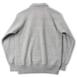 The Real McCoy's Sweatshirts & Hoodies<10.oz Loopwheel 1/4 Zip Sweatshirt Grey