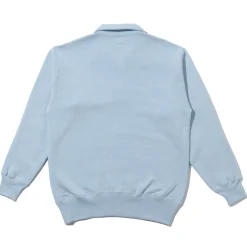 The Real McCoy's Sweatshirts & Hoodies<10.oz Loopwheel 1/4 Zip Sweatshirt Saxe Blue