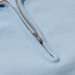 The Real McCoy's Sweatshirts & Hoodies<10.oz Loopwheel 1/4 Zip Sweatshirt Saxe Blue