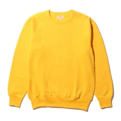 The Real McCoy's Sweatshirts & Hoodies<9.oz Loopwheel Raglan Sleeve Sweatshirt Yellow